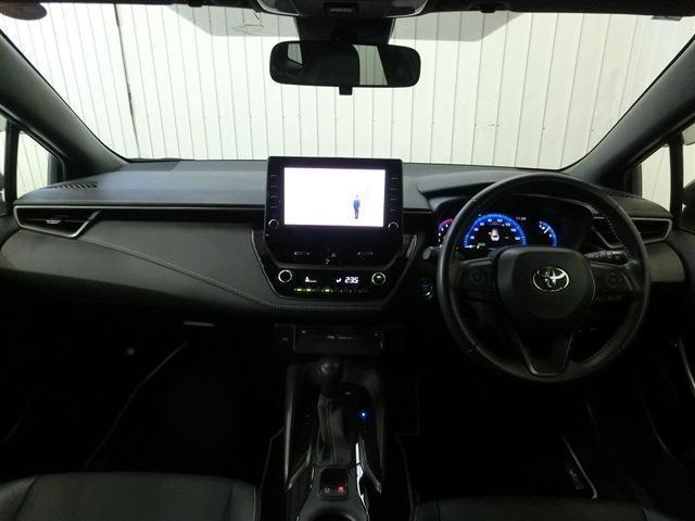 カローラツーリング ハイブリッド　ダブルバイビー　純正１０．５インチナビ・フルセグＴＶ・Ｂカメラ・Ｂｌｕｅｔｏｏｔｈ・ＥＴＣ・ＴＳＳ・プリクラ・Ｒクルコン・ＬＤＡ・Ａハイビーム・ＢＳＭ・クリアランスソナー・ブラックハーフレザーシート・モデリスタエアロ（11枚目）