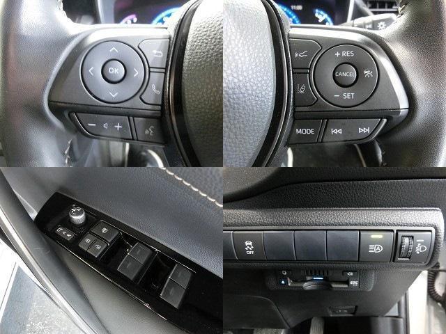 カローラツーリング ハイブリッド　ダブルバイビー　純正１０．５インチナビ・フルセグＴＶ・Ｂカメラ・Ｂｌｕｅｔｏｏｔｈ・ＥＴＣ・ＴＳＳ・プリクラ・Ｒクルコン・ＬＤＡ・Ａハイビーム・ＢＳＭ・クリアランスソナー・ブラックハーフレザーシート・モデリスタエアロ（14枚目）
