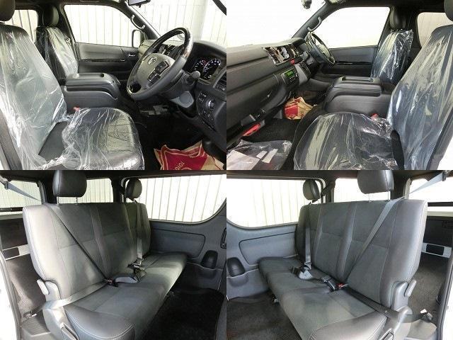 ハイエースバン スーパーＧＬ　ダークプライムＩＩ　登録済未使用車・ＴＳＳ・プリクラ・ＬＤＡ・Ａハイビーム・ＴＲＣ・Ｄインナーミラー・両側Ｐスライド・ブラックハーフレザー調シート・コンビハンドル・クリアランスソナー・ＬＥＤヘッドライト・スマートキー（13枚目）