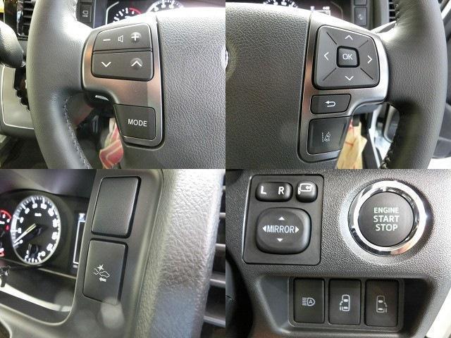 ハイエースバン スーパーＧＬ　ダークプライムＩＩ　登録済未使用車・ＴＳＳ・プリクラ・ＬＤＡ・Ａハイビーム・ＴＲＣ・Ｄインナーミラー・両側Ｐスライド・ブラックハーフレザー調シート・コンビハンドル・クリアランスソナー・ＬＥＤヘッドライト・スマートキー（14枚目）