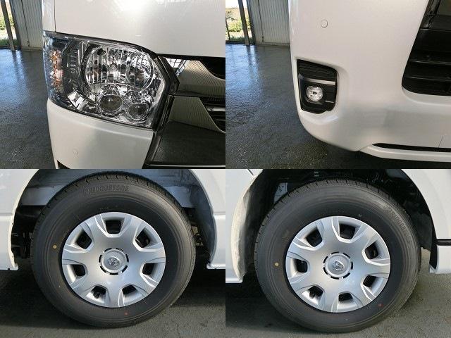 ハイエースバン スーパーＧＬ　ダークプライムＩＩ　登録済未使用車・ＴＳＳ・プリクラ・ＬＤＡ・Ａハイビーム・ＴＲＣ・Ｄインナーミラー・両側Ｐスライド・ブラックハーフレザー調シート・コンビハンドル・クリアランスソナー・ＬＥＤヘッドライト・スマートキー（17枚目）