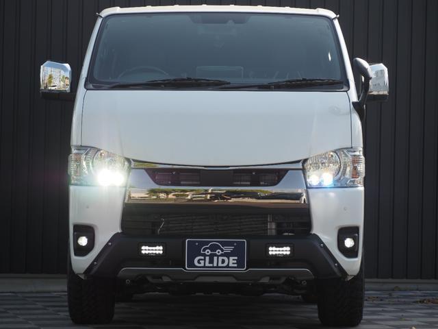 ハイエースバン 　★４ＷＤ★バッドフェイス★オーバーフェンダー★ＴＲＤ　ＬＥＤ付Ｆスポイラー★ＪＡＯＳマッドガード★ＬＥＮＳＯ　ＰＲＯＪＥＣＴ１８インチアルミ★ＡＬＰＩＮＥフリップダウン＆１１型ナビ（6枚目）