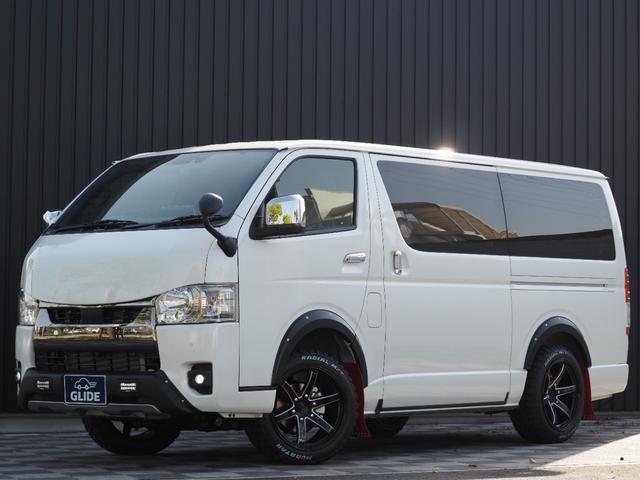 ハイエースバン 　★４ＷＤ★バッドフェイス★オーバーフェンダー★ＴＲＤ　ＬＥＤ付Ｆスポイラー★ＪＡＯＳマッドガード★ＬＥＮＳＯ　ＰＲＯＪＥＣＴ１８インチアルミ★ＡＬＰＩＮＥフリップダウン＆１１型ナビ（7枚目）