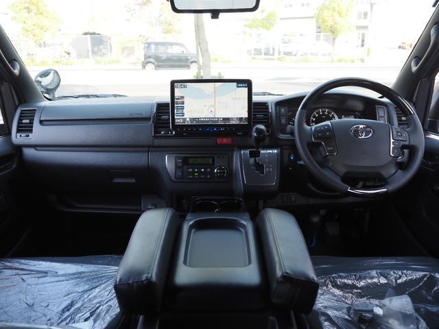 ハイエースバン 　★４ＷＤ★バッドフェイス★オーバーフェンダー★ＴＲＤ　ＬＥＤ付Ｆスポイラー★ＪＡＯＳマッドガード★ＬＥＮＳＯ　ＰＲＯＪＥＣＴ１８インチアルミ★ＡＬＰＩＮＥフリップダウン＆１１型ナビ（13枚目）