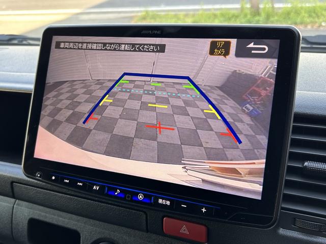 ハイエースバン ＳロングワイドＤＸ　ＧＬパッケージ　ディーゼルターボ　１オーナー　ＴＳＳ　アルパイン１１インチナビ　フルセグ　ＢＴ　ＤＶＤ　ＨＤＭＩ　ＥＴＣ　リアヒーター　ＬＥＤヘッド　フォグ　オートライト　オートハイビーム　ステリモ　Ｗエアバッグ（27枚目）
