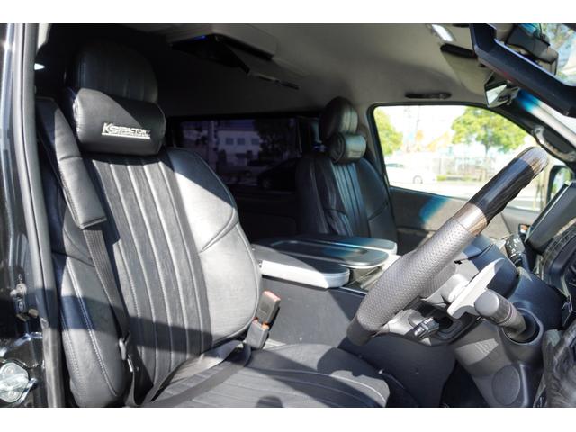 ハイエースワゴン ＧＬ　パノラマビューモニター　バレンティン６眼ＬＥＤヘッド　ＣＲＳエアロ　ＫＢレーシング１９ＡＷ　４１５コブラＦスポイラー　ＣＲＳバットフェイス　ＵＩビークルショック　強化トーションバー（13枚目）