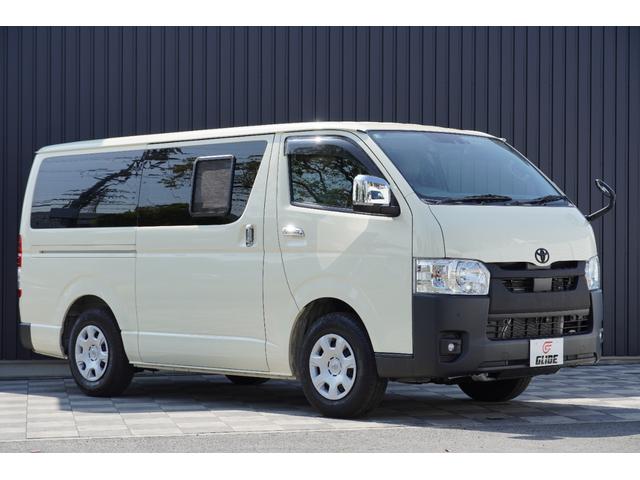 ハイエースバン ロングスーパーＧＬ　２．０Ｇ　ワンオーナー　特捜カラー５９９Ｌイエロー　パノラマビューモニター　Ｄインナーミラー　ＬＥＤヘッドライト　ＵＩビークルベットキット　床張り　トヨタセーフティセンス　スマートキー　フルセグナビ（4枚目）