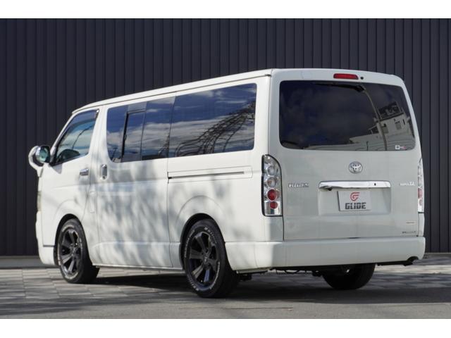 ハイエースバン ロングスーパーGL 3.0D バットフェイスボンネット ベットキット ALPINE フリップダウンモニター BARBERO17インチAW PARADA Wレター ローダウン リアガラススライドガラス タイベル交換済み(68枚目)