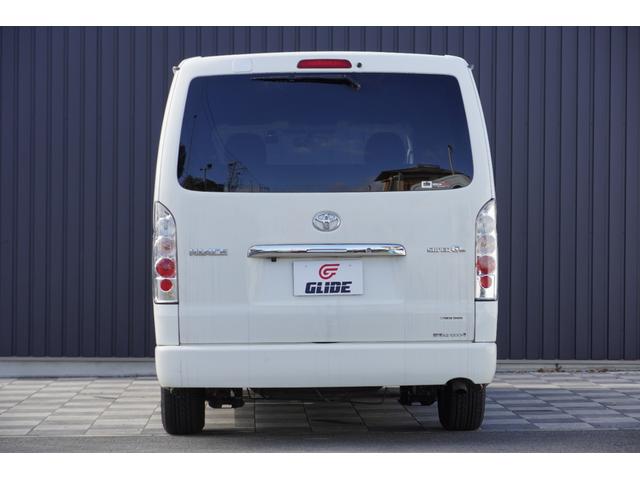 ハイエースバン ロングスーパーGL 3.0D バットフェイスボンネット ベットキット ALPINE フリップダウンモニター BARBERO17インチAW PARADA Wレター ローダウン リアガラススライドガラス タイベル交換済み(70枚目)