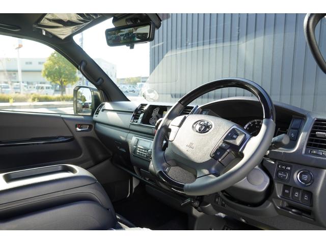 ハイエースバン ロングスーパーGL ダークプライムS 2.8D パノラマビューモニター 両側パワースライドドア Dインナーミラー LEDヘッドライト 専用Sロゴシート 専用プラチナサテンスキーメッキグリル 070パールホワイト トヨタセーフティーセンス(13枚目)