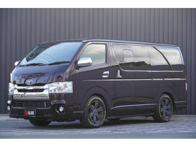 ハイエースバン ロングスーパーＧＬ　４型　２．０Ｇ　１０人乗りワゴン構造変更済車両　２年車検　３Ｒ９ボルドーマイカＭ　ＲＥＶＯシート　仮装ベットキット　ＬＥＤへッド　ＧＯＯＤ　ＹＥＡＲ　Ｗレター　ローダウン　Ｒガラススライド（68枚目）