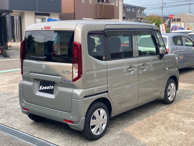 スペーシア ハイブリッドＸ　ワンオーナー　４ＷＤ　純正９インチナビ　全方位モニター　ＬＥＤヘッドライト　両側オートスライドドア　ＥＴＣ　衝突被害軽減ブレーキ　両席シートヒーター　下廻り防錆施工　マルチユースフラップ　キーフリー（8枚目）