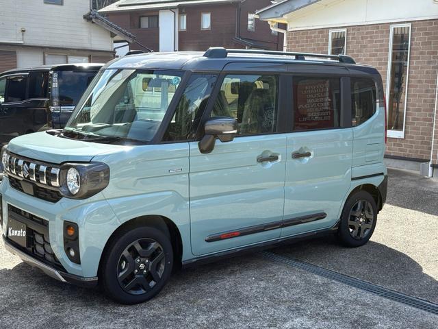 スペーシアギア ハイブリッドＸＺ　ターボ　ハイブリッドＸＺ　ターボ　　ワンオーナー　４ＷＤ　９型全方位モニター付メモリーナビ・ＴＶ　ＬＥＤヘッドライト＆フォグライト　両側オートスライドドア　シートヒーター　パドルシフト　クルーズコントロール（4枚目）