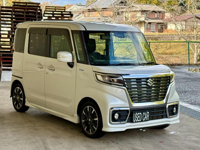 スペーシアカスタム ハイブリッドＸＳターボ　距離無制限１年保証付／カロッツェリアナビ／バックカメラ／両側電動スライド／シートヒーター／衝突軽減ブレーキ／横滑り防止／アイドリングストップ／パドルシフト／オートライト／オートエアコン／クルコン（45枚目）