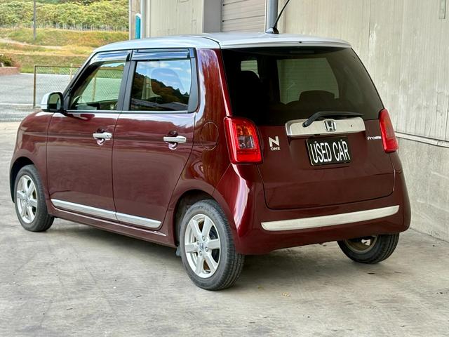 Ｎ－ＯＮＥ プレミアム・Ｌパッケージ　距離無制限１年保証付／純正ナビ／バックカメラ／オートエアコン／オートライト／スペアキー有り／横滑り防止／ＨＩＤヘッドライト／フロントフォグランプ／ＣＤ／ＤＶＤ／ツートンカラー／ステアリングスイッチ（42枚目）