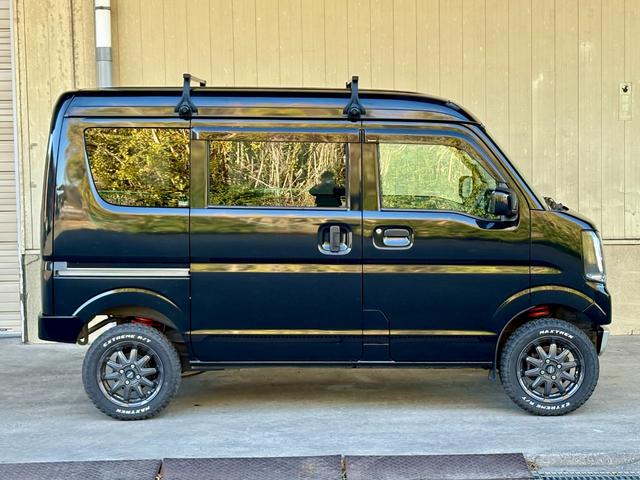 エブリイ ジョインターボ 距離無制限1年保証付/プラスライン製ショートバンパーフロントリア/5MT/調整式ラテラルロッド/REIZヘッドライト/プラスライン製テールランプ/ルーフキャリア/ブロックタイヤ/ETC(49枚目)