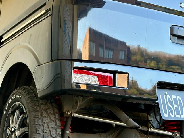 エブリイ ジョインターボ 距離無制限1年保証付/プラスライン製ショートバンパーフロントリア/5MT/調整式ラテラルロッド/REIZヘッドライト/プラスライン製テールランプ/ルーフキャリア/ブロックタイヤ/ETC(54枚目)