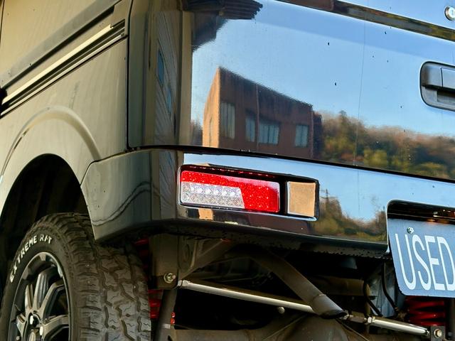 エブリイ ジョインターボ 距離無制限1年保証付/プラスライン製ショートバンパーフロントリア/5MT/調整式ラテラルロッド/REIZヘッドライト/プラスライン製テールランプ/ルーフキャリア/ブロックタイヤ/ETC(55枚目)