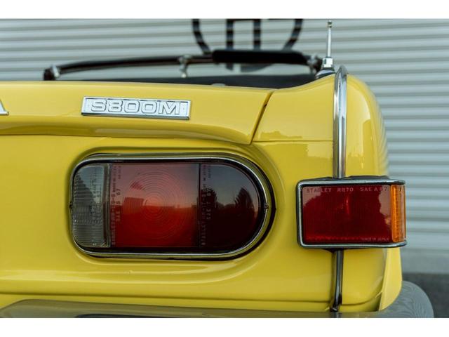 S800 Mタイプ 車検令和9年7月まで シート張替え済 ダッシュボード張替え済 ドアパネル張替え済 コンソールボックス張替え済 フロアマット製作 内装張替え済 幌製作 トノカバー製作 外装同色塗り直し(19枚目)