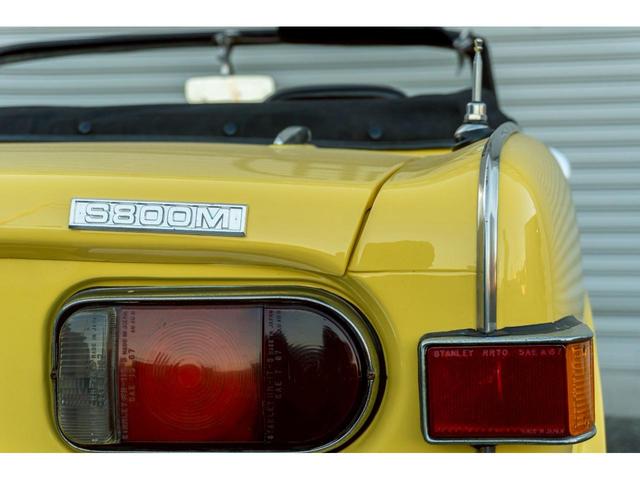 S800 Mタイプ 車検令和9年7月まで シート張替え済 ダッシュボード張替え済 ドアパネル張替え済 コンソールボックス張替え済 フロアマット製作 内装張替え済 幌製作 トノカバー製作 外装同色塗り直し(23枚目)