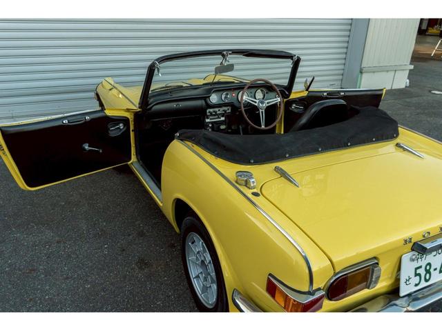 S800 Mタイプ 車検令和9年7月まで シート張替え済 ダッシュボード張替え済 ドアパネル張替え済 コンソールボックス張替え済 フロアマット製作 内装張替え済 幌製作 トノカバー製作 外装同色塗り直し(25枚目)