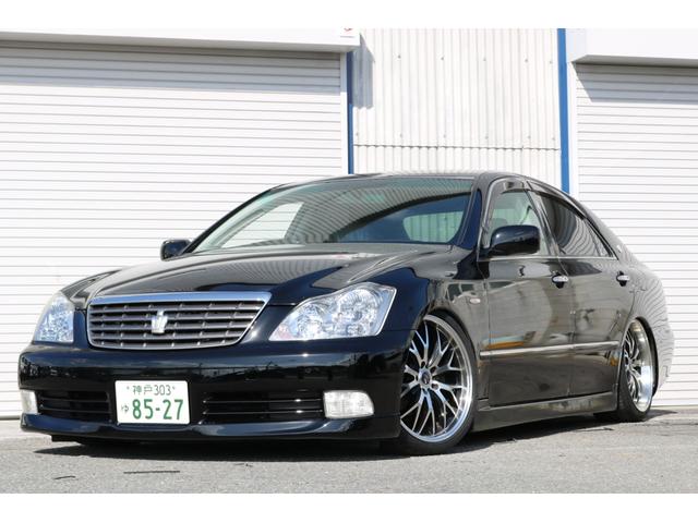 ロイヤルサルーン 後期モデル HDDナビ バックカメラ ETC エアロ 車高調 19インチアルミホイール HIDヘッドライト スマートキー(45枚目)