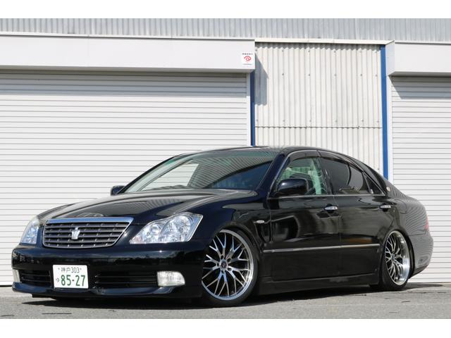 ロイヤルサルーン 後期モデル HDDナビ バックカメラ ETC エアロ 車高調 19インチアルミホイール HIDヘッドライト スマートキー(56枚目)