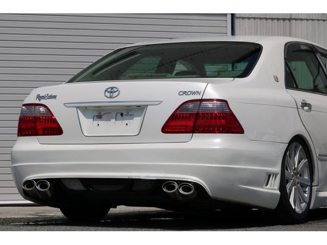 ロイヤルサルーン スピンドルエアロ RS-R車高調 社外アルミホイール HIDヘッドライト ETC レザー調シートカバー CD スマートキー パワーシート エアバック ABS 電動格納ミラー(26枚目)