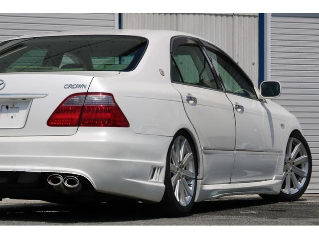 ロイヤルサルーン スピンドルエアロ RS-R車高調 社外アルミホイール HIDヘッドライト ETC レザー調シートカバー CD スマートキー パワーシート エアバック ABS 電動格納ミラー(28枚目)