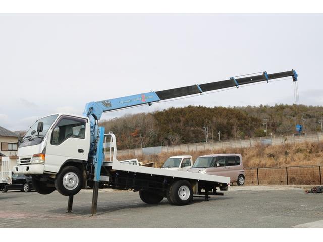 いすゞ エルフトラック 積載車 キャリアカー タダノ ５段クレーン 修復歴無し ラジコン付き エアコン 298 0万円 平成7年 1995年 兵庫県 中古車 価格 Com