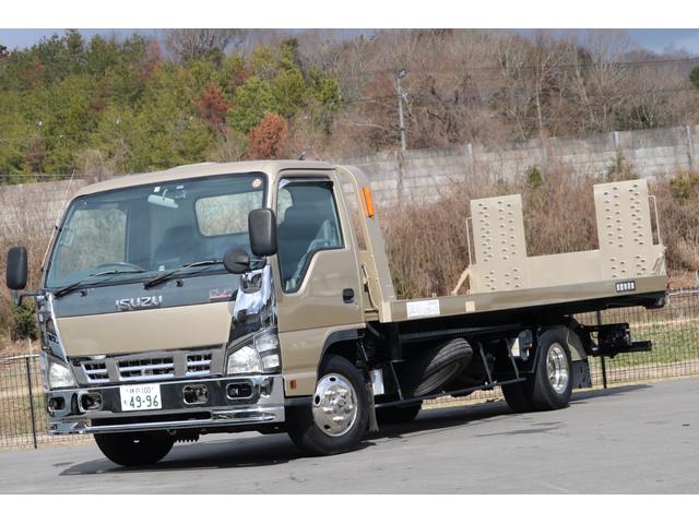 エルフトラック 　積載車　キャリアカー　極東開発フラトップ（フルフラット）　超ロング＆ワイド　ラジコン（無線リモコン）付　ウィンチ　ＥＴＣ　ナビ　バックカメラ　メッキバンパー　メッキグリル　メッキコーナーパネル（41枚目）