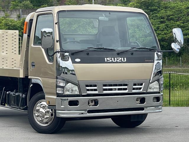 エルフトラック 　積載車　ローダー　極東開発フラトップ（フルフラット）　超ロング＆ワイド　ラジコン（無線リモコン）付　６速ＭＴ　ターボ　ウィンチ　ＥＴＣ　メッキバンパー　エアコン　パワステ　パワーウィンドウ（34枚目）