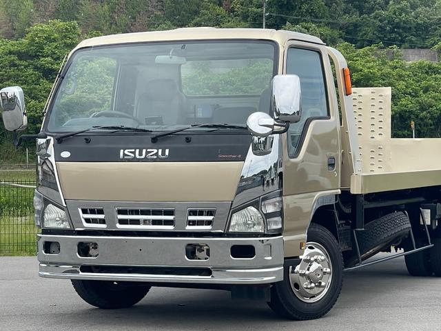 エルフトラック 　積載車　ローダー　極東開発フラトップ（フルフラット）　超ロング＆ワイド　ラジコン（無線リモコン）付　６速ＭＴ　ターボ　ウィンチ　ＥＴＣ　メッキバンパー　エアコン　パワステ　パワーウィンドウ（35枚目）