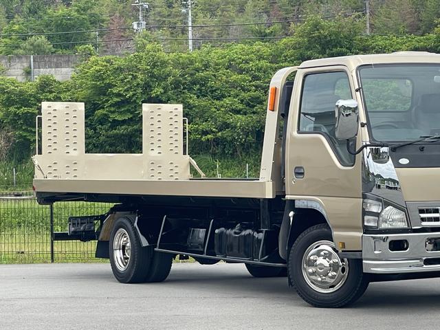 エルフトラック 　積載車　ローダー　極東開発フラトップ（フルフラット）　超ロング＆ワイド　ラジコン（無線リモコン）付　６速ＭＴ　ターボ　ウィンチ　ＥＴＣ　メッキバンパー　エアコン　パワステ　パワーウィンドウ（37枚目）