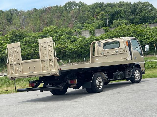 エルフトラック 　積載車　ローダー　極東開発フラトップ（フルフラット）　超ロング＆ワイド　ラジコン（無線リモコン）付　６速ＭＴ　ターボ　ウィンチ　ＥＴＣ　メッキバンパー　エアコン　パワステ　パワーウィンドウ（66枚目）