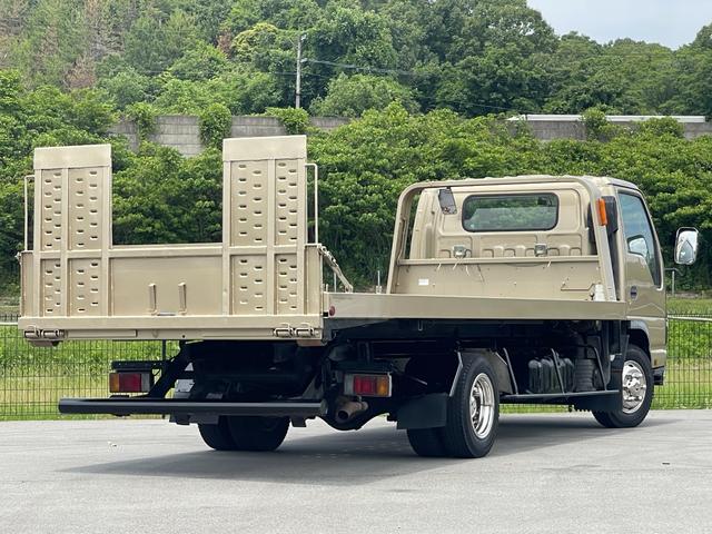 エルフトラック 　積載車　ローダー　極東開発フラトップ（フルフラット）　超ロング＆ワイド　ラジコン（無線リモコン）付　６速ＭＴ　ターボ　ウィンチ　ＥＴＣ　メッキバンパー　エアコン　パワステ　パワーウィンドウ（79枚目）