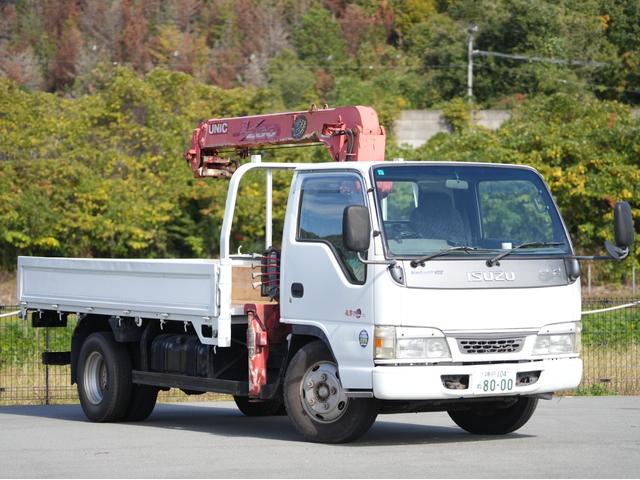エルフトラック 　ＵＮＩＣ　ユニッククレーン　３段クレーン　ＵＲ－Ｖ２６３Ｋ　車検付き　フックイン　　５速ＭＴ　ＥＴＣ　集中ドアロック　パワステ　エアコン　パワーウィンドウ　３人乗り　ディーゼル（44枚目）