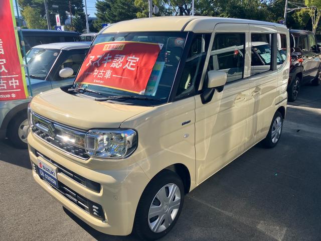 スペーシア ＨＹＢＲＩＤ　Ｘ前後衝突被害軽減ブレーキ　エアコン　パワステ　パワーウィンドウ　エアバック　ＡＢＳ　集中ロック　オートライト　衝突被害軽減ボディ　スペアキーあり　後席プライバシーガラス　パンク修理剤　保証書・取説完備（7枚目）