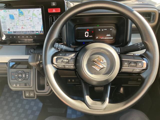 スペーシア ＨＹＢＲＩＤ　Ｘ前後衝突被害軽減ブレーキ　エアコン　パワステ　パワーウィンドウ　エアバック　ＡＢＳ　集中ロック　オートライト　衝突被害軽減ボディ　スペアキーあり　後席プライバシーガラス　パンク修理剤　保証書・取説完備（27枚目）