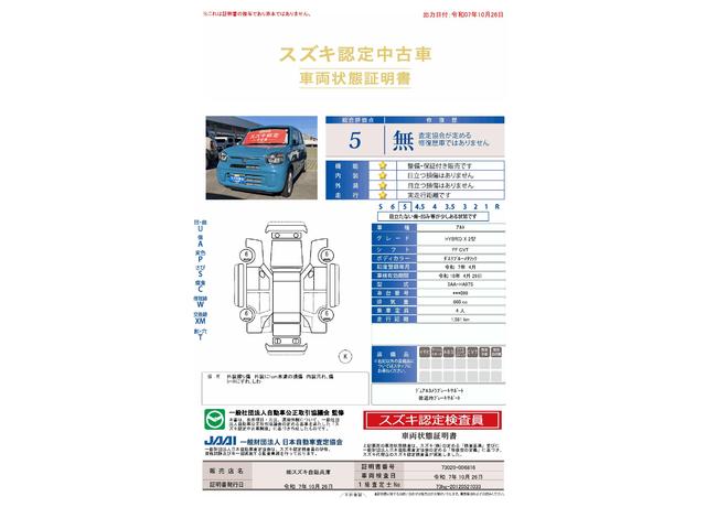 車両状態評価書