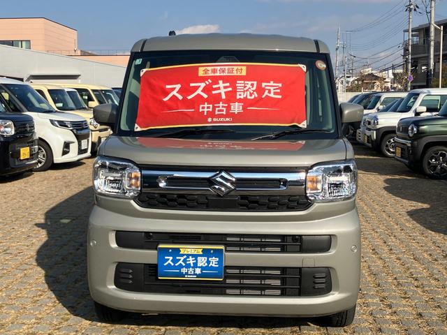 スペーシア HYBRID G前後衝突被害軽減ブレーキ デュアルセンサーブレーキサポート2、後退時ブレーキサポート、オートエアコン、キーレスプッシュエンジンスタート、両側電動格納ミラー、HYBRID、オートライト、運転席シートヒーター、ひじ掛け(2枚目)