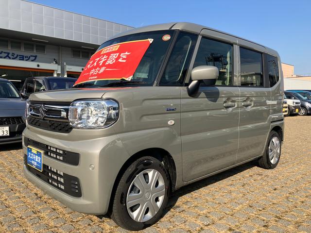 スペーシア HYBRID G前後衝突被害軽減ブレーキ デュアルセンサーブレーキサポート2、後退時ブレーキサポート、オートエアコン、キーレスプッシュエンジンスタート、両側電動格納ミラー、HYBRID、オートライト、運転席シートヒーター、ひじ掛け(7枚目)