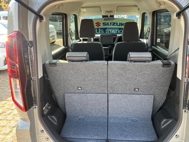 スペーシア HYBRID G前後衝突被害軽減ブレーキ デュアルセンサーブレーキサポート2、後退時ブレーキサポート、オートエアコン、キーレスプッシュエンジンスタート、両側電動格納ミラー、HYBRID、オートライト、運転席シートヒーター、ひじ掛け(45枚目)