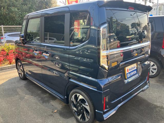 スペーシアカスタム カスタム　ＨＹＢＲＩＤ　ＸＳ全方位カメラ付きナビゲーション　デュアルセンサーブレーキサポート２、後退時ブレーキサポート、オートエアコン、キーレスプッシュエンジンスタート、両側電動格納ミラー、ＨＹＢＲＩＤ、オートライト、運転席シートヒーター（5枚目）