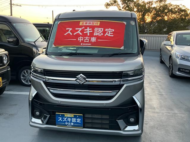 スペーシアカスタム カスタム　ＨＹＢＲＩＤ　ＸＳターボ　後席両側パワースライド　デュアルセンサーブレーキＩＩ｜後退時ブレーキサポート｜後席両側ワンアクションパワースライド｜ＬＥＤヘッドランプ｜アダプティブクルーズコントロール｜電動パーキングブレーキ｜シートヒーター｜（4枚目）