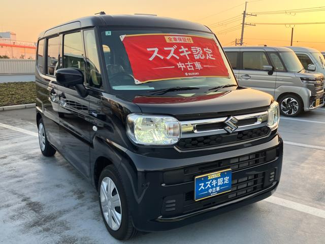 スペーシア HYBRID X前後衝突被害軽減ブレーキ デュアルセンサーブレーキサポート、後退時ブレーキサポート、オートエアコン、キーレスプッシュエンジンスタート、両側電動格納ミラー、HYBRID、オートライト、運転席シートヒーター、(6枚目)