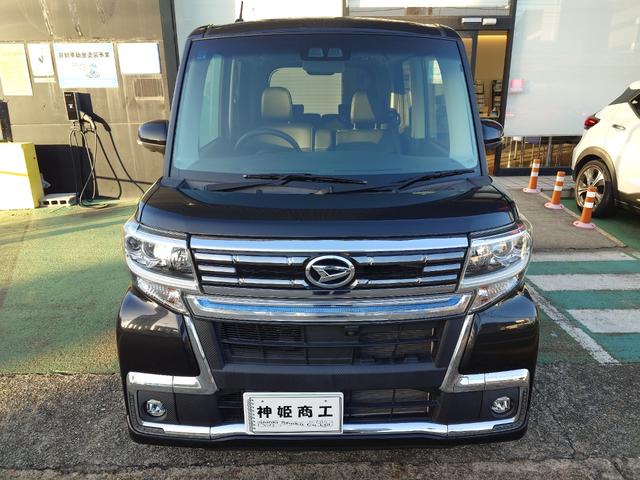 タント カスタムＲＳ　トップエディションＶＳ　ＳＡＩＩＩ　ワンオーナー　純正８インチフルセグナビ　全方位カメラ　ＥＴＣ　ＬＥＤヘッドライト　両側パワースライドドア　ハーフレザーシート　革巻ステアリング　シートヒーター（2枚目）