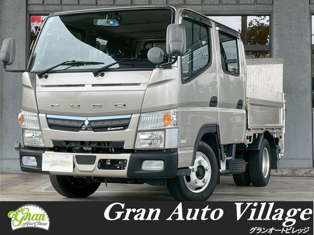 キャンター Ｗキャブ全低床　昇降荷重Ｖ６００　垂直式パワーゲート　バックカメラ　ドラレコ　ＥＴＣ　ワンオーナー　三方開　後輪ダブル　フロントフォグランプ　Ｂｌｕｅｔｏｏｔｈ　アクセサリーソケット　シートカバー　サイドバイザー（2枚目）