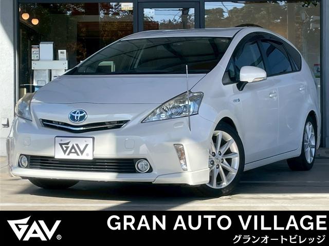 プリウスアルファ Ｓツーリングセレクション　後席モニター　ラゲージマット　純正７型ナビ　ＴＶ視聴可　Ｂｌｕｅｔｏｏｔｈ　バックカメラ　クルーズコントロール　オートライト　ＥＴＣ　フロントフォグランプ　アクセサリーソケット　サイドバイザー（2枚目）