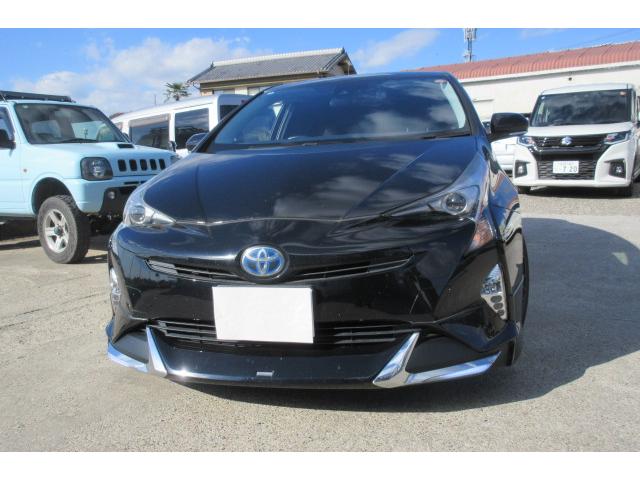 プリウス Ｓツーリングセレクション　モデリスタエアロ　アルパインナビＴＶ　Ｂモニター　クルコン　合皮シート　外１７インチアルミ（4枚目）